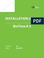 BioTime 8.5 Installation Guide