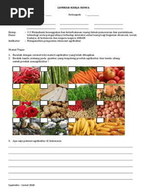 Lks 24 Ips 8 Potensi Agrikultur Indonesia