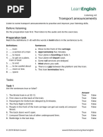 LearnEnglish Listening A2 Transport Announcements PDF