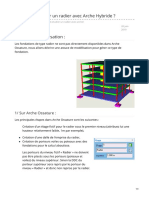 Comment Étudier Un Radier Avec Arche Hybride