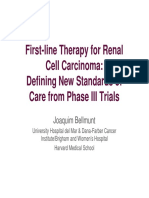 First Line Therapy Renal Cell Carcinoma Bellmunt