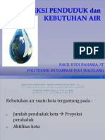 Dan 4. PROYEKSI PENDUDUK Dan KEBUTUHAN AIR