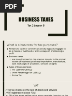 Lesson 6 Business Taxes