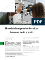 Modelo hexagonal de la calidad en la atención médica