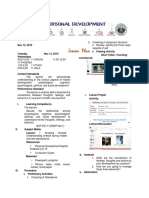 2 - Lesson Plan in Personal Development