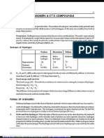 Hydrogen & Compounds PDF