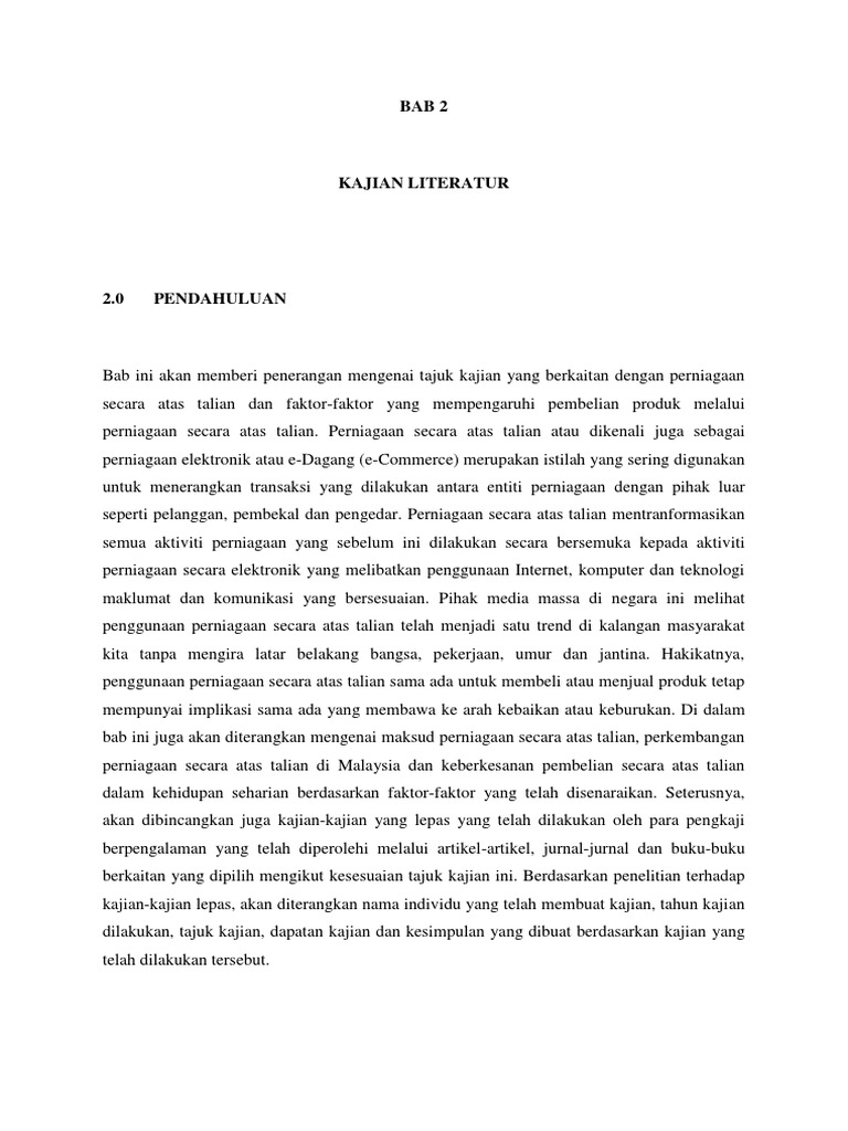 kajian pembelian atas talian