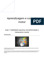 APRENDIZAGEM E DESENVOLVIMENTO MOTOR