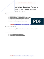 Descriptive Paper of RBI Grade B 2018 Phase 2 PDF