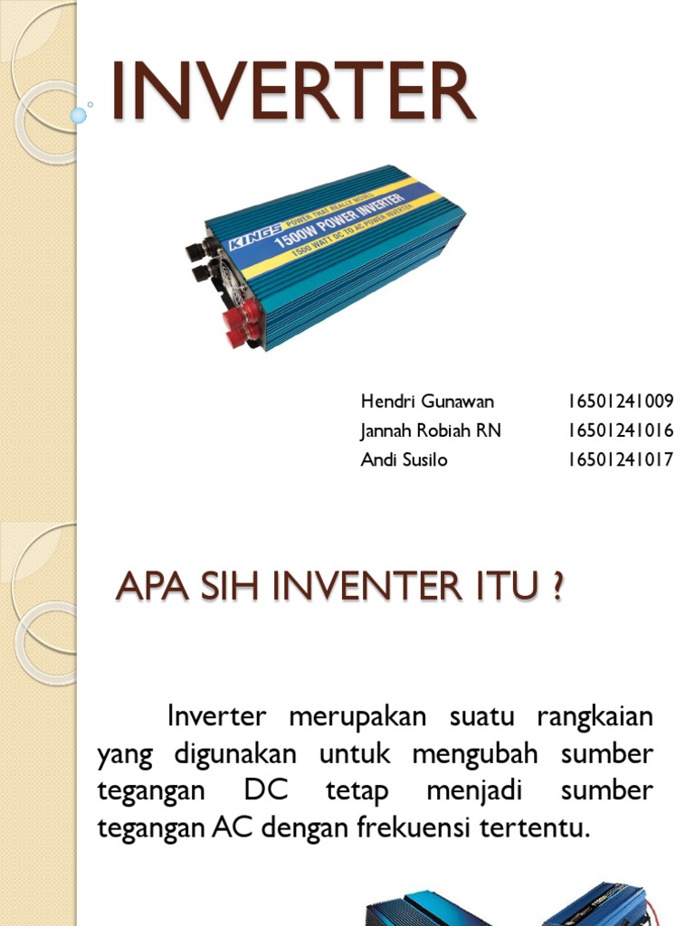 Skema dan Fungsi Inverter DC ke AC | PDF