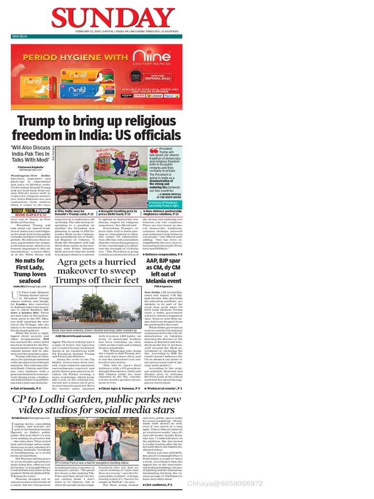 Times of India 23 Feb 2020 DailyEpaper In-1 PDF image pic