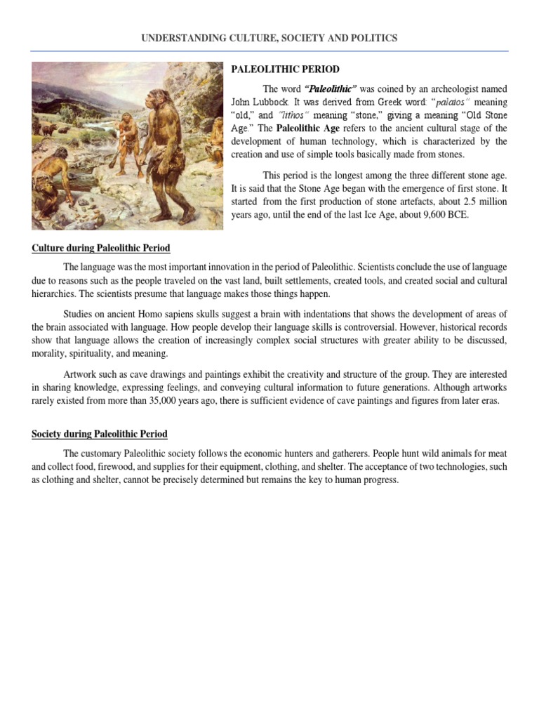 Paleolithic to Neolithic Transition | PDF