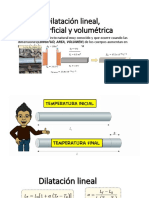 Dilatación Lineal, Superficial y Volumétrica