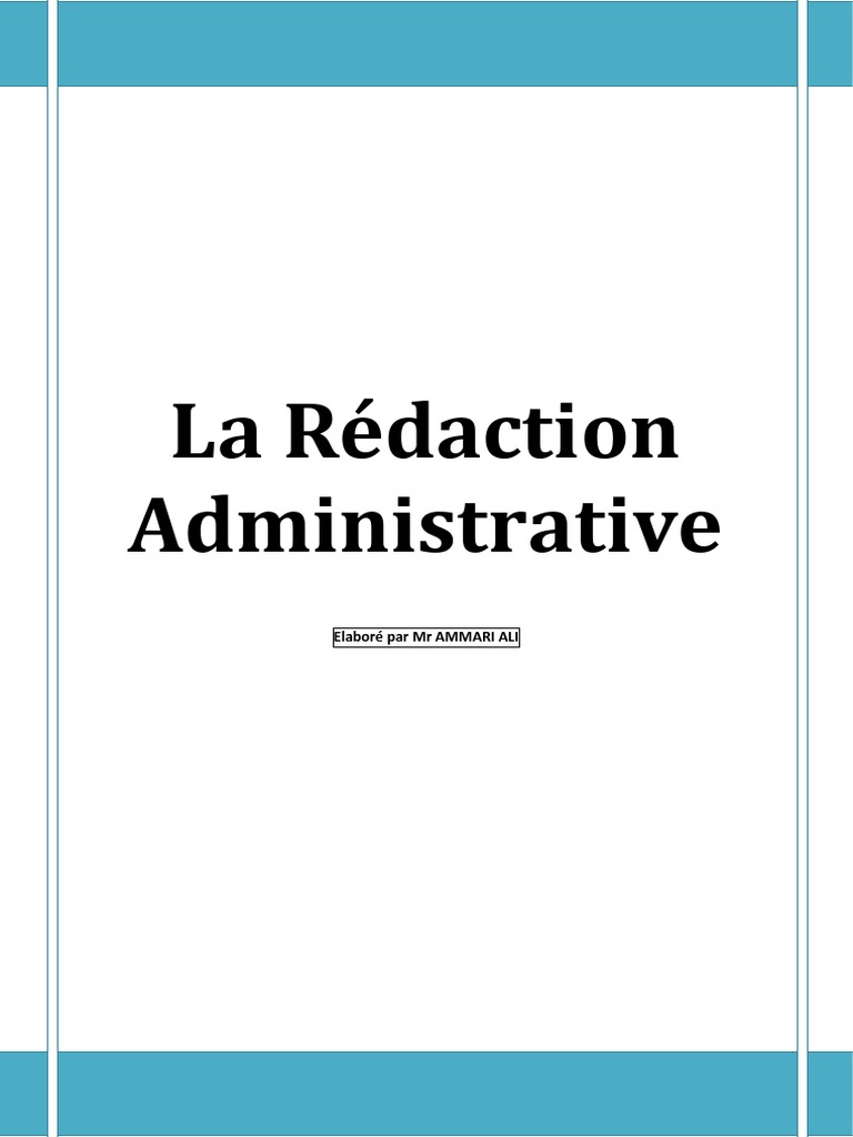La Redaction Administrative PDF | PDF