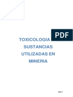 Toxicologia de Sustancias Utilizadas en Mineria