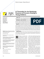 A Timetable For The Radiologic Features of Fracture Healing in Children