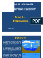 Evaporación: factores y métodos de estimación