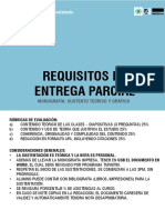 Requisitos de Entrega Parcial