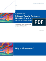 Different Takaful Business Models by Zainal Kassim
