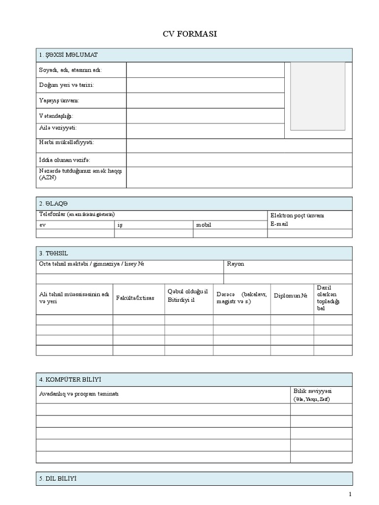 CV Az | PDF