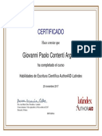 Habilidades de Escritura Científica AuthorAID-Latindex Sept 2017 - Certificate_Certificado_b98db8f5d35de4395e3fdc703b46bce0