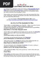 Download An A to Z of Quotations about Doctor Who from The Quotable Doctor Who quotes book  by Colin M Jarman SN44851485 doc pdf