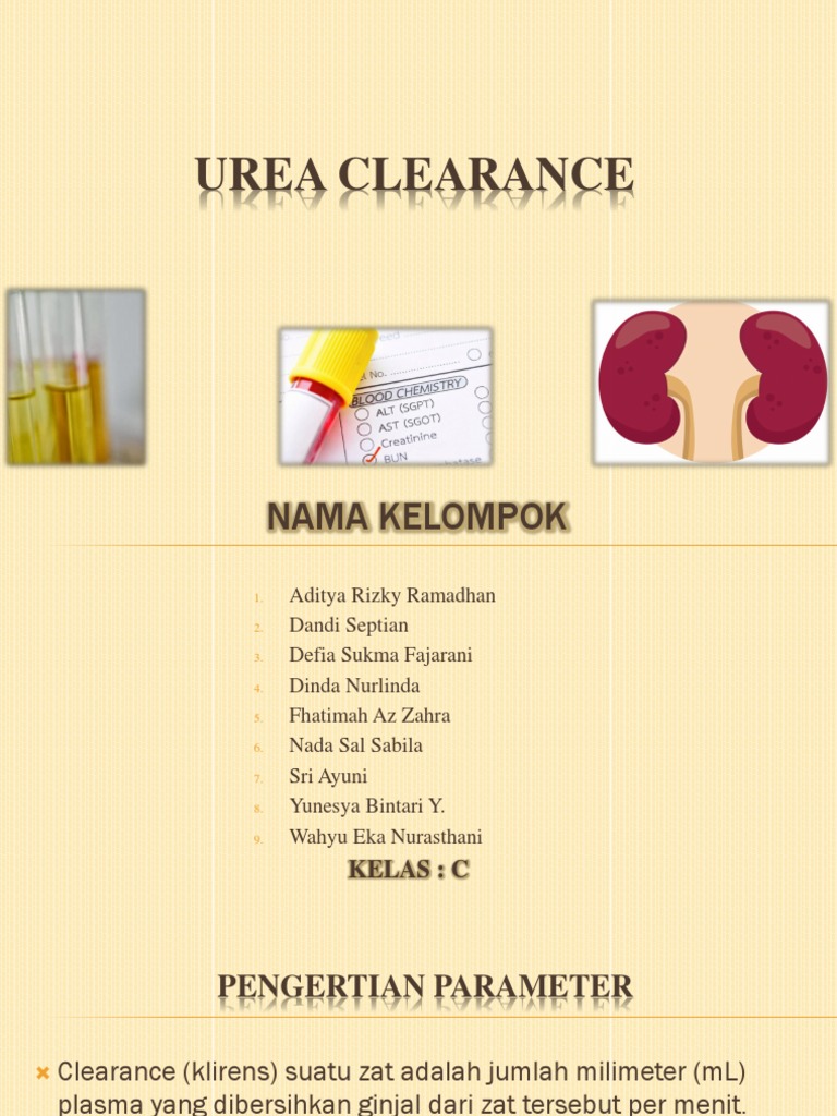 Urea Clearance Kel.4c PDF