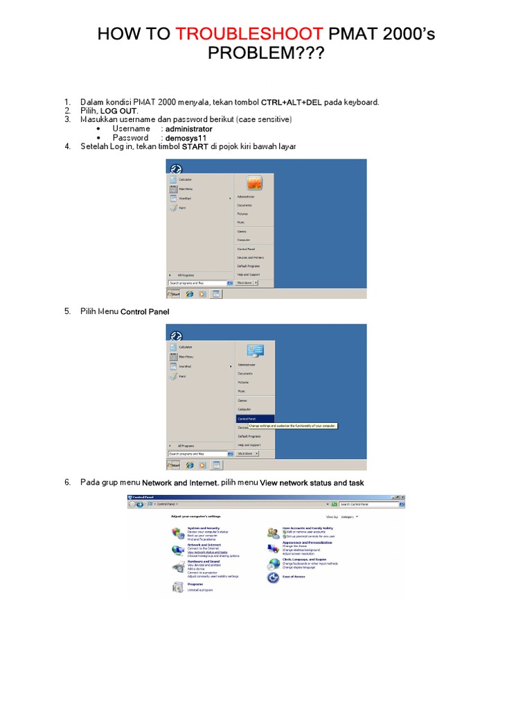 Troubleshooting PMAT 2000 Issues | PDF | Pengelolaan Keuangan & Uang ...