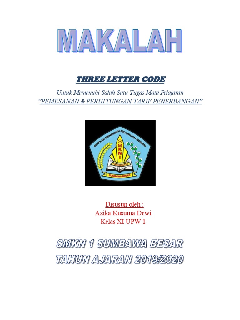 Three Letter Code Pdf