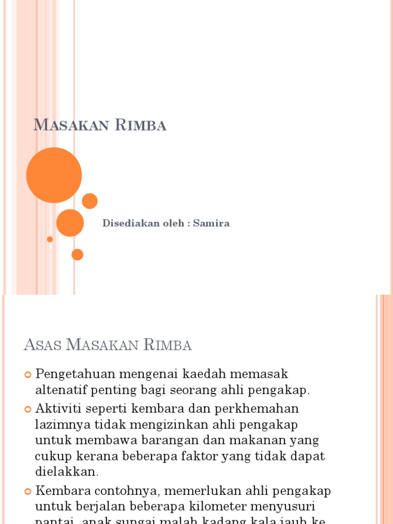 Asas Masakan Rimba Pdf