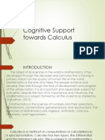 Cognitive Support Towards Calculus MIL