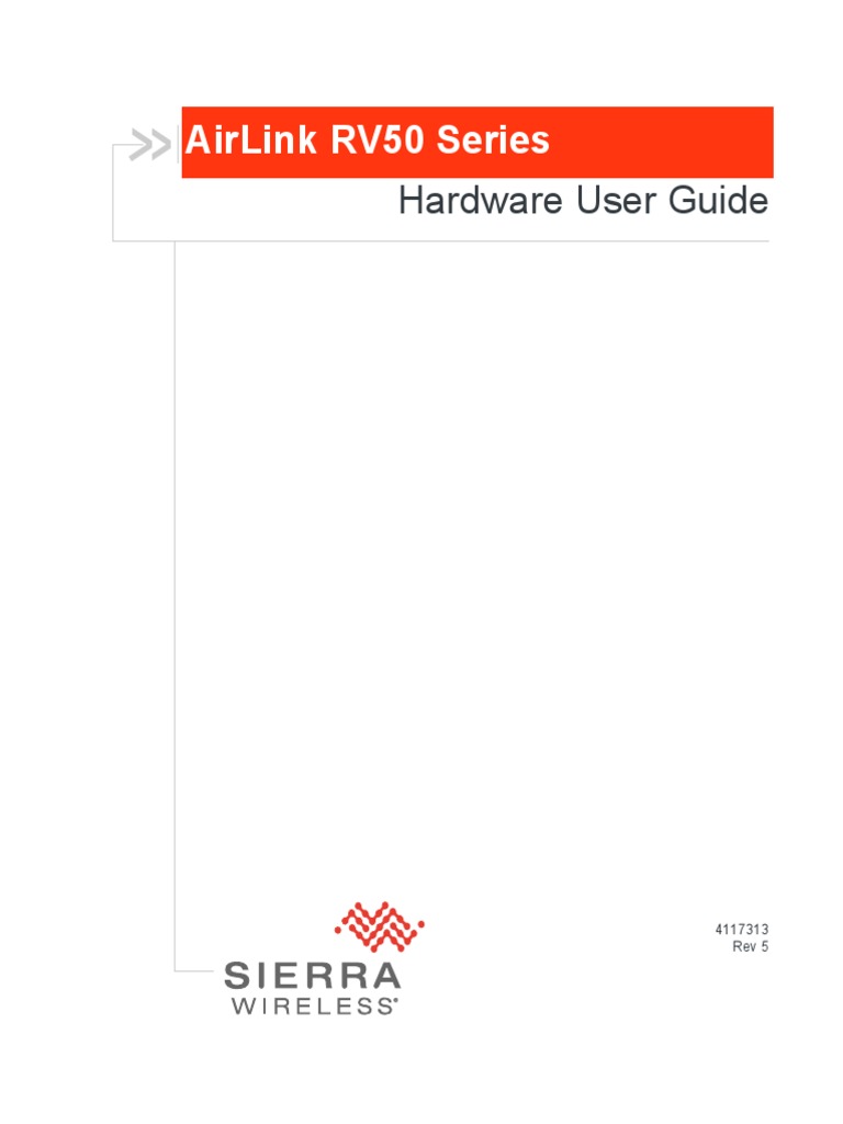 AirLink RV50 Series Hardware User Guide r5 PDF PDF Power Supply