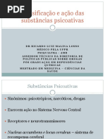Classificação e ação das substâncias psicoativas 2013.ppt