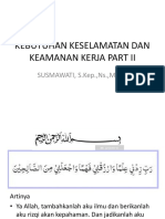 KESELAMATAN DAN KEAMANAN KERJA PART II