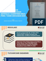 Regulasi dan Pedoman Pelaksanaan Program Sertifikasi Kompetensi Kerja (PSKK) Tahun 2020