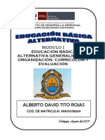 Mod 1 Eba Generalidades, Organizacion Curriculum y Evaluacion