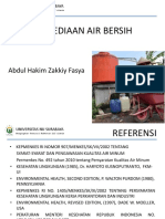 Aspek Kesehatan Dan Penyediaan Air Bersih