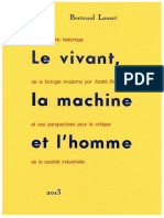 Louart - Le Vivant, La Machine Et L'homme PDF