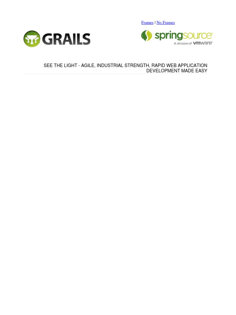Grails | PDF | Computer Engineering | Areas Of Computer Science