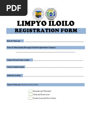 Registration form