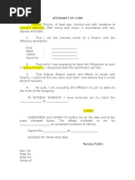 Affidavit of Undertaking for LTOPF | PDF | Law