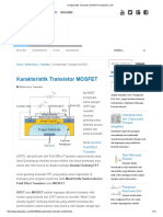 Karakteristik Transistor MOSFET