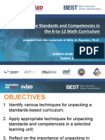 S1 - Unpacking The Standards and Competencies in The Kto12 Math Curriculum