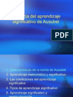 Aprendizaje Significativo de Ausubel