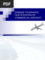 Damage Tolerence Certificate