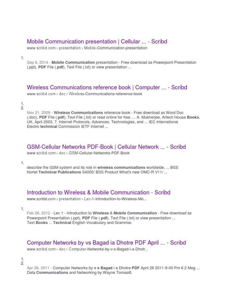 Mobile Communication Resources PDF Download | PDF | Telecommunication ...