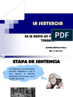 La Sentencia en La NLPT - DR JAVIER AREVALO VELA