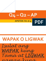 Kontribusyon NG Bawat Pangulo