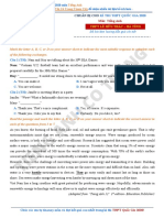 (Cô Trang Tiếng Anh ) Thử sức trước kì thi THPT QG 2020 - Đề thi thử lần 1 - THPT Lê Hữu Trác- Hà Tĩnh PDF