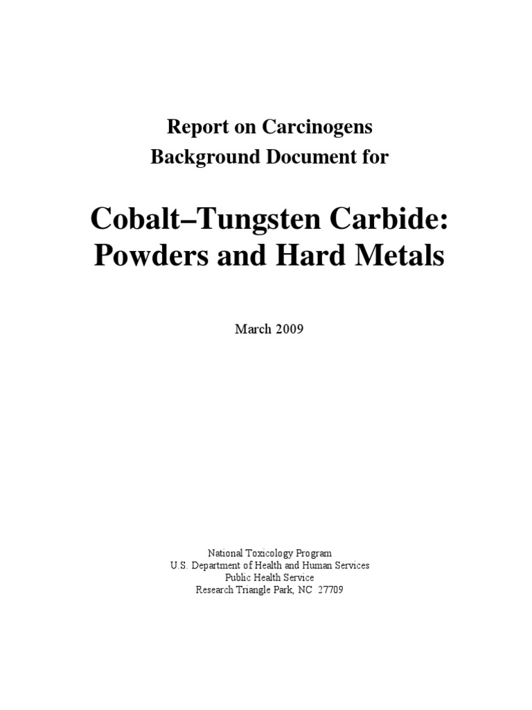 Cobalt Tungsten Carbide Powder and Hardmetal PDF Tungsten Sintering